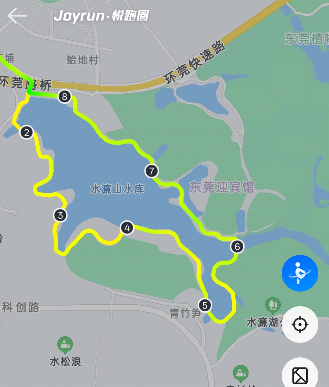 水濂湖环湖GPS轨迹