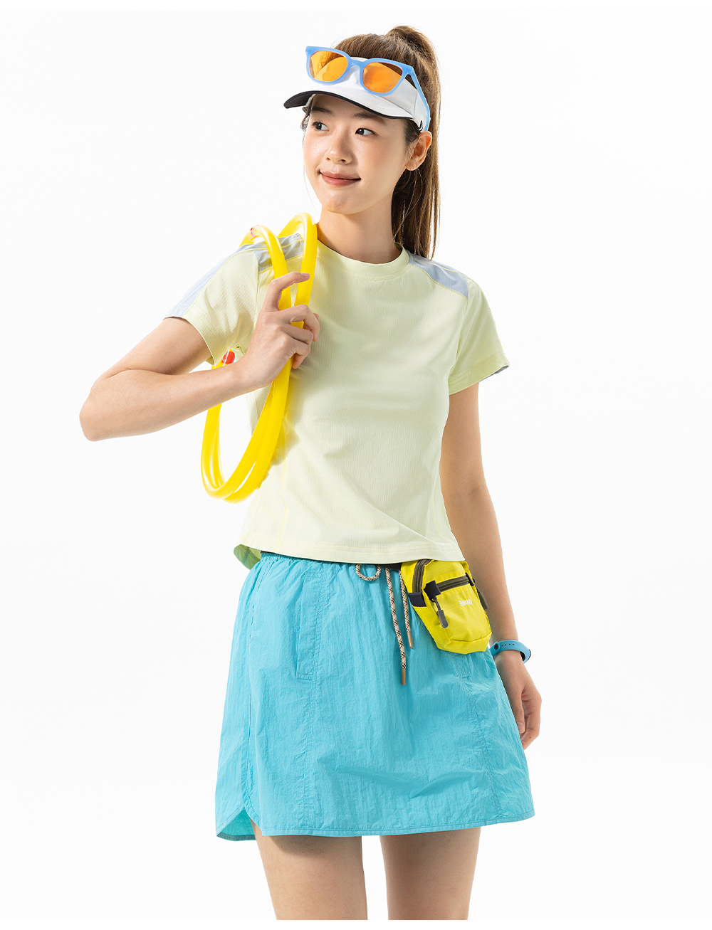 女士[氢松格]速干拼色短袖T恤定制LOGO 详情35